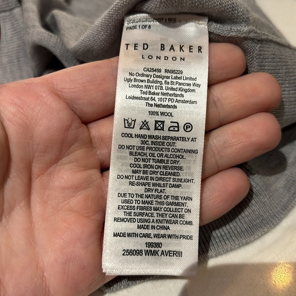 Ted Baker Averiii Merino Edit Crewneck Sweater Sz 2 NWT - Picture 6 of 8
